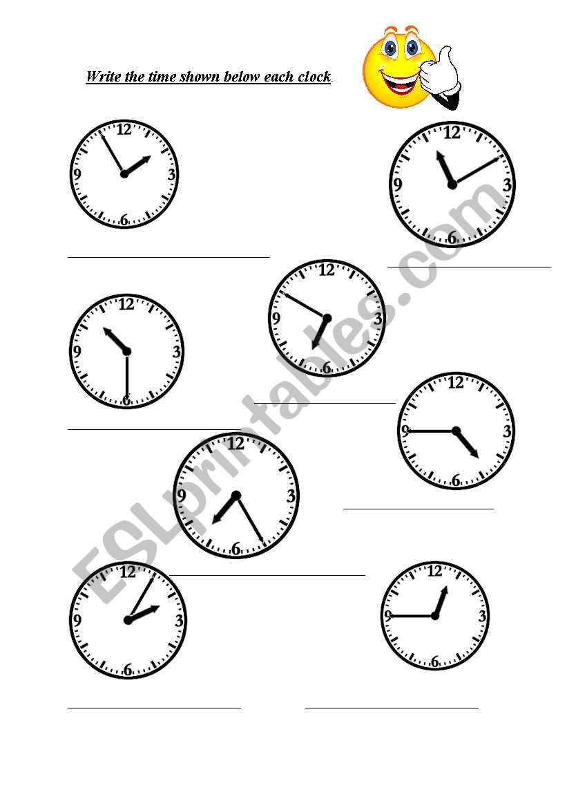 What`s the time? worksheet